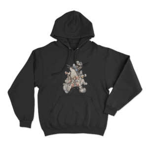 Kingdom Hearts Character Memorial Scene Unisex Hoodie Black 1