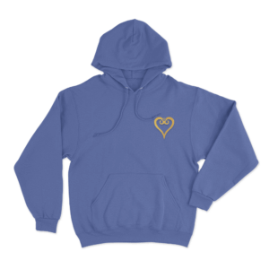 Kingdom Hearts Crown Emblem Unisex Hoodie Blue