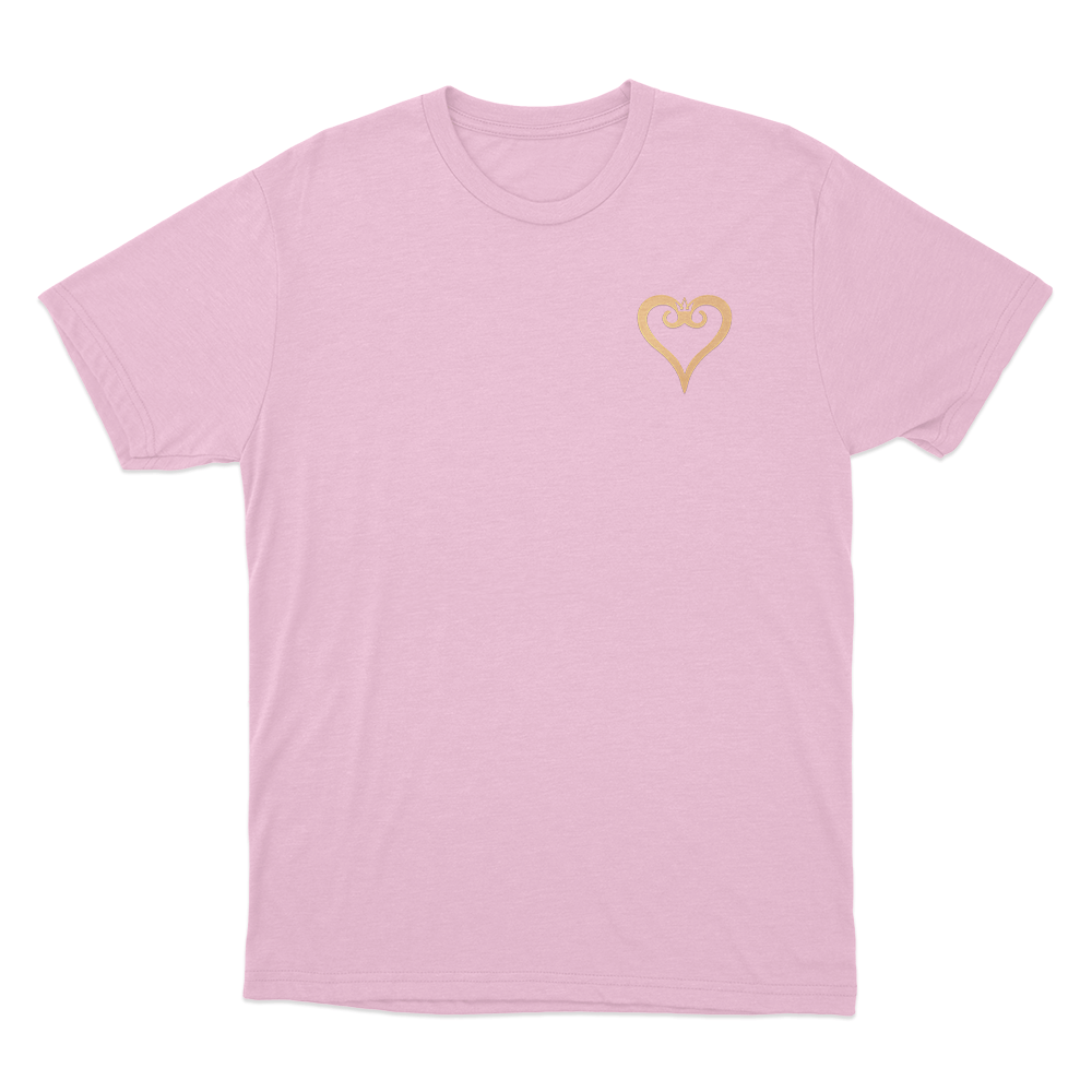 Kingdom Hearts Crown Emblem Unisex T Shirt Pink Kingdom Hearts Crown Emblem Unisex T Shirt Pink