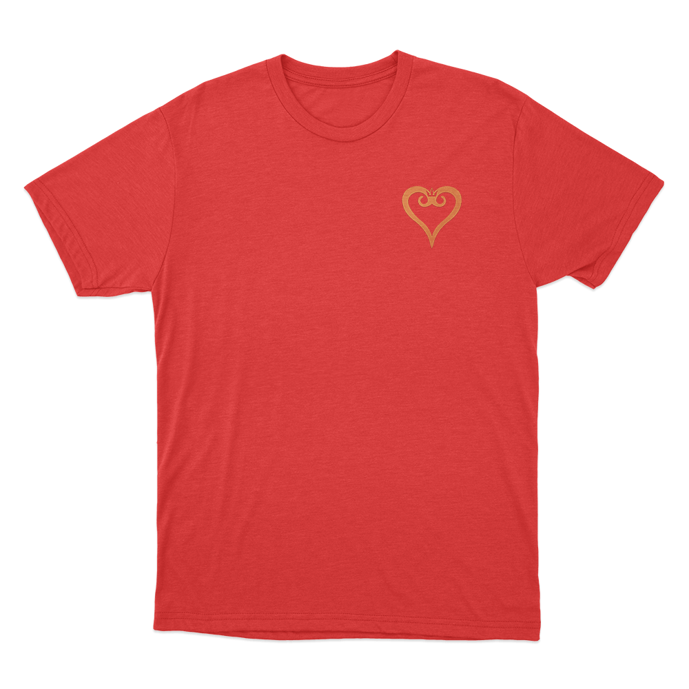 Kingdom Hearts Crown Emblem Unisex T Shirt Red Kingdom Hearts Crown Emblem Unisex T Shirt Red