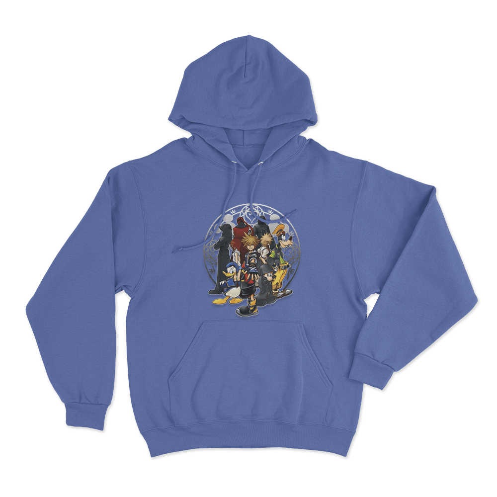 Kingdom Hearts Light And Darkness Alliance Unisex Hoodie Blue Kingdom Hearts Light And Darkness Alliance Unisex Hoodie Blue