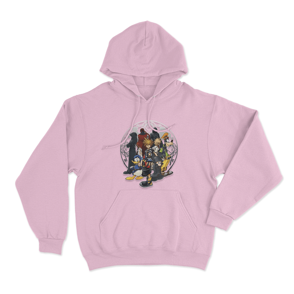 Kingdom Hearts Light And Darkness Alliance Unisex Hoodie Pink Kingdom Hearts Light And Darkness Alliance Unisex Hoodie Pink