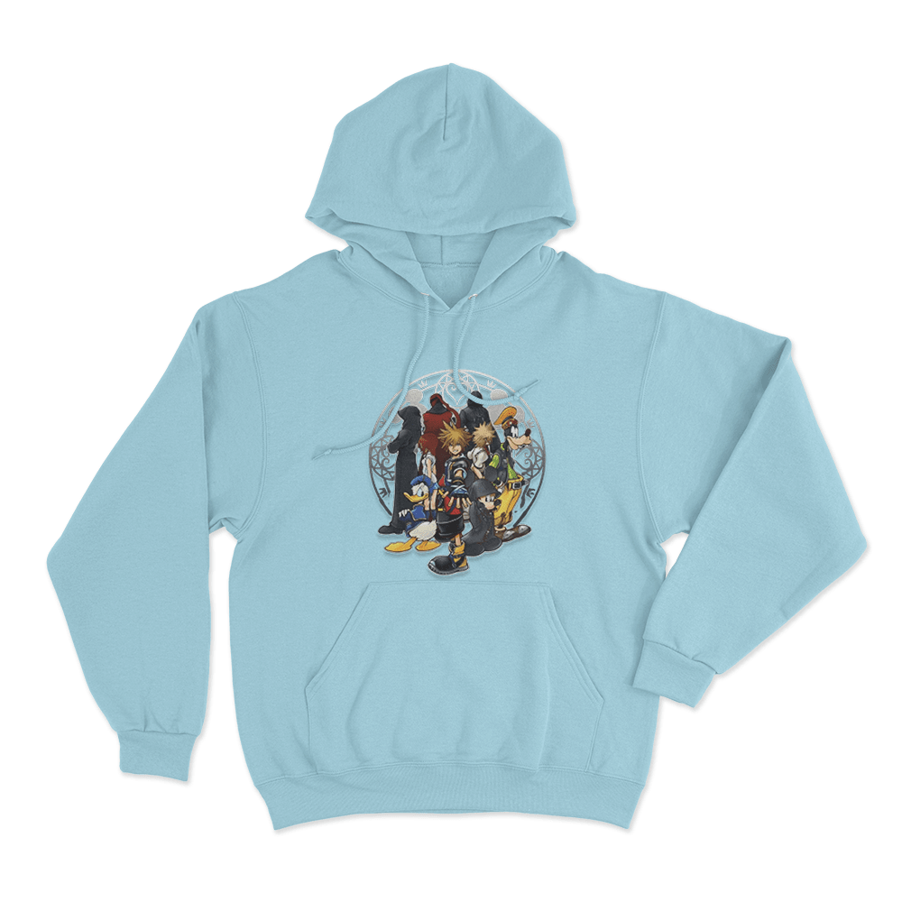 Kingdom Hearts Light And Darkness Alliance Unisex Hoodie Sky Blue Kingdom Hearts Light And Darkness Alliance Unisex Hoodie Sky Blue