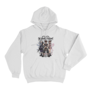 Kingdom Hearts Riku Sora and Kairi Group Unisex Hoodie White