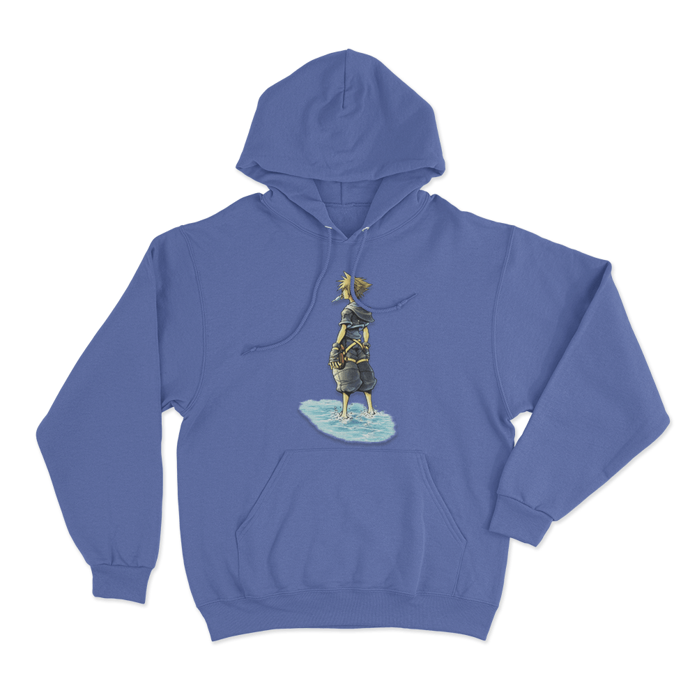 Kingdom Hearts Sora Back Unisex Hoodie Blue Kingdom Hearts Sora Back Unisex Hoodie Blue
