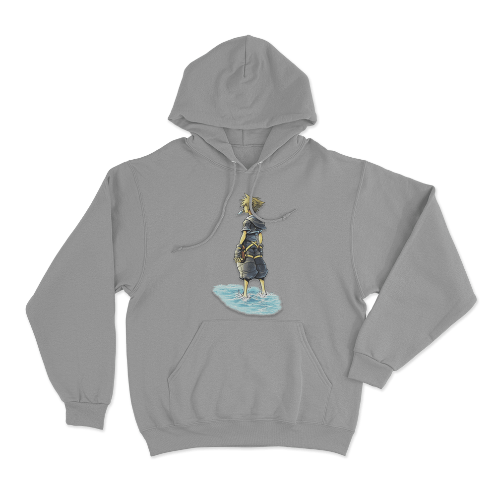 Kingdom Hearts Sora Back Unisex Hoodie Grey Kingdom Hearts Sora Back Unisex Hoodie Grey