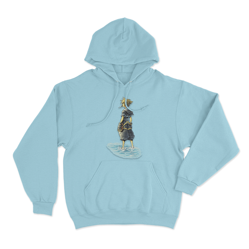 Kingdom Hearts Sora Back Unisex Hoodie Sky Blue Kingdom Hearts Sora Back Unisex Hoodie Sky Blue