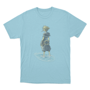 Kingdom Hearts Sora Back Unisex T Shirt Sky Blue