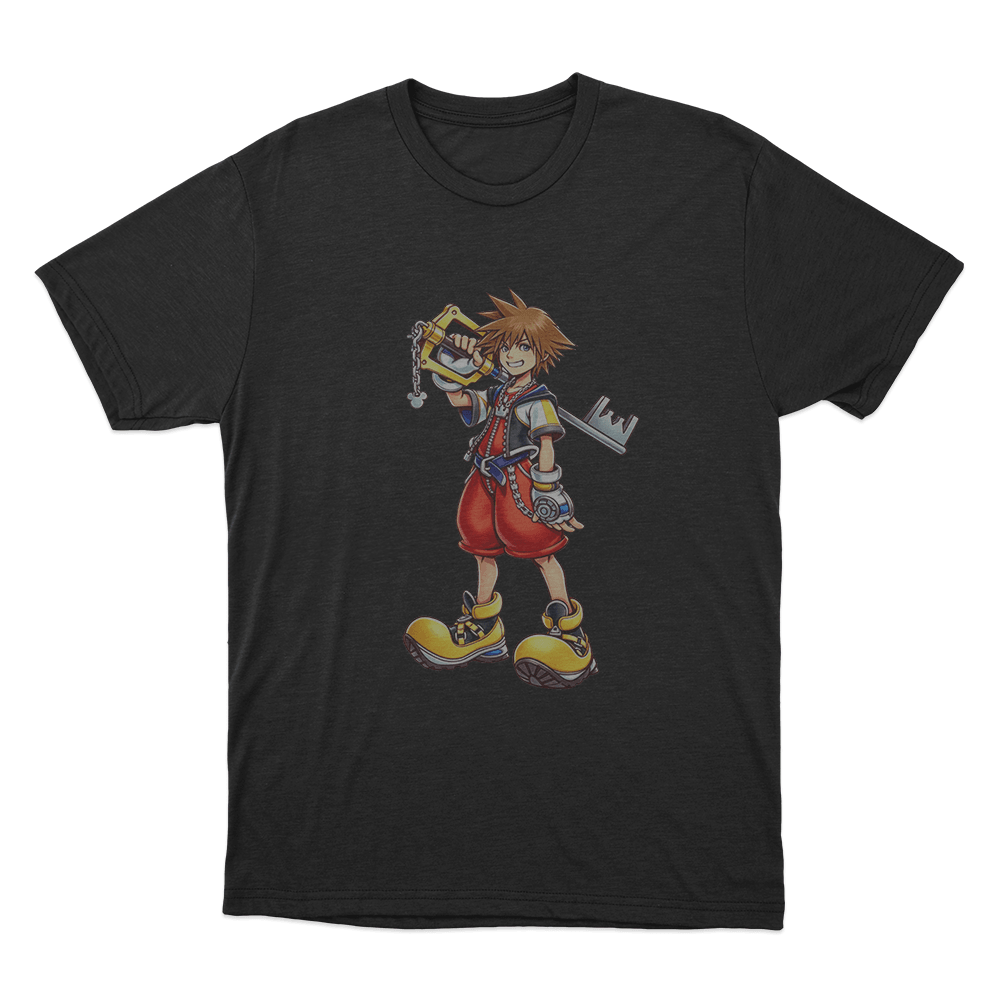 Kingdom Hearts Sora Unisex T Shirt Black Kingdom Hearts Sora Unisex T Shirt Black