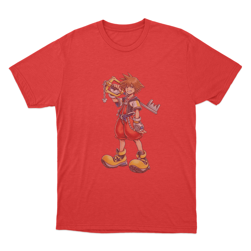 Kingdom Hearts Sora Unisex T Shirt Red Kingdom Hearts Sora Unisex T Shirt Red