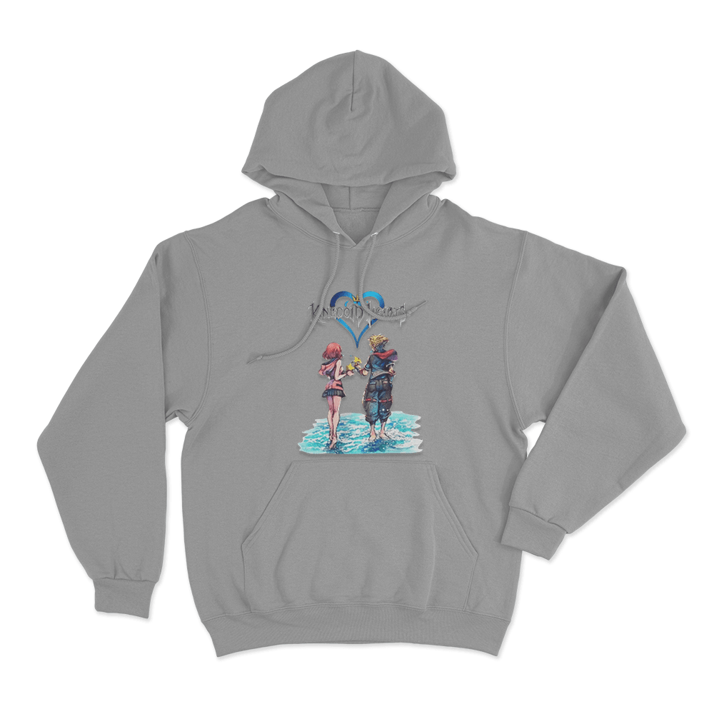 Sora And Kairi Unisex Hoodie Grey Sora And Kairi Unisex Hoodie Grey