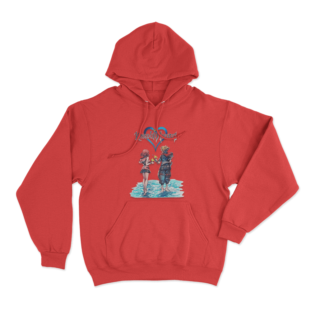 Sora And Kairi Unisex Hoodie Red Sora And Kairi Unisex Hoodie Red
