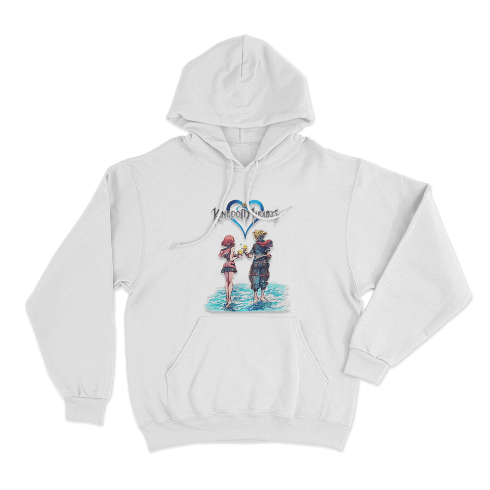 Sora And Kairi Unisex Hoodie White Sora And Kairi Unisex Hoodie White