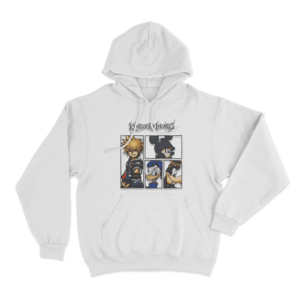 Sora Donald And Goofy Unisex Hoodie White