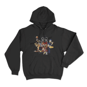 Sora Donald Goofy Throne Unisex Hoodie Black